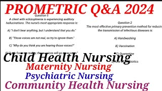 LATEST Nursing Prometric Rn Exam 2024/ child health/maternity /psychiatric/ Community Nursing Q&A