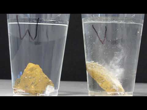 Which rock will weather the fastest rate when exposed to acid rain?