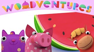 WOODVENTURES 🍉  Watermelon 🍉   Educational Cartoon Series for Preschoolers