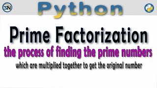 How to Find Prime Factors: Python Function for Number Factorization.