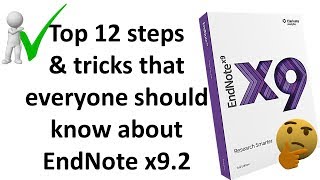 How to download install and use the best reference and citation management software endnote x9.2