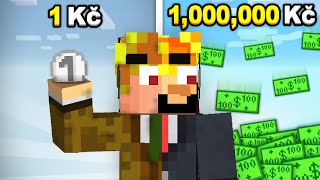 Od 1 Kč do 1,000,000 Kč v Minecraftu...