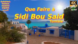 Top 10 des Endroits à Visiter à Sidi Bou Said En Tunisie - Voyage Vidéo - 4K