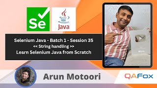 Day 35 - Core Java - Strings | Selenium Java - Batch 1