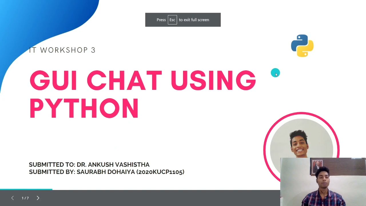 Gui Chat Application Using Python Socket Programming Youtube