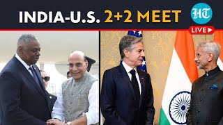 LIVE | India-U.S. 2+2 Meet | Rajnath Singh, Jaishankar Meet Antony Blinken & Lloyd Austin