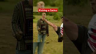 Kicking a CACTUS | Shocking Results… #funny #soccer #sports