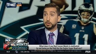 FIRST THINGS FIRST Cris Carter REACT Carson Wentz On Super Bowl quotchance To Do Something Specialquot