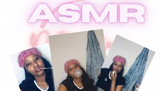 ASMR-My first asmr Gum chewing ramble+whispering part 1