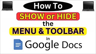 How to Show or Hide the Menu and Toolbar in Google Docs | Step-by-Step PC Tutorial