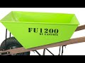 easymix fu1200 wheelbarrow narrow pneumatic wheel u0026 wooden handles