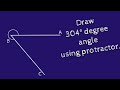 How to construct 304 degree angle using protractor. shsirclasses.