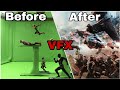 Before and after the vfx || VK Creative channel ||