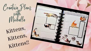 Plan with Me | Classic Horizontal | Journal | Kitten, Kittens, Kittens!!