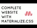 Learn MaterializeCSS and create a new portfolio - Part 4