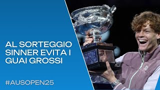 A Sinner va bene al sorteggio degli #AusOpen 2025