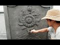 How to make chrysanthemums with sand cement #vinh