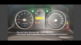 Hyundai Fault Code P0711 Android OBD2 Scanner Diagnosis