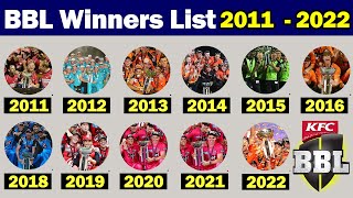 🏆BBL All Time Winners List 2011-2022🏆Big Bash League Season Winners List  2011-22🏆BBL Champion List