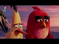 green piggies destroy red s house the angry birds movie 2016