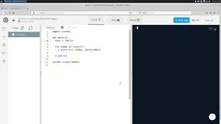 Python - printing with curses