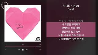 1시간(1hour) / RIIZE - Hug [Hug] / 가사 Audio Lyrics