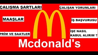 Mc Donalds Çalışma Şartları |  Maaaşları | İş ilanları Working at McDonald's