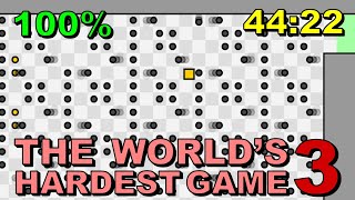 [Former WR] The World's Hardest Game 3 in 44:22 (100%) (with commentary)