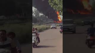 fire on national highway near Goraya #viral #trending #highway #jalandhar