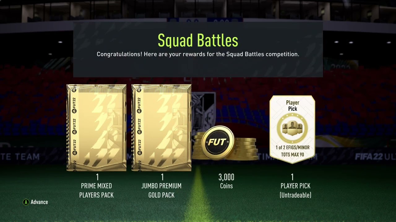 Fifa 22 - 23, Squad Battles Rewards , Players Pick 1 Of 2 EFIGS / Minor ...