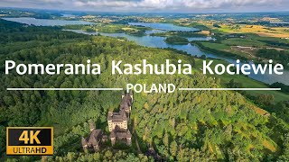 Poland by drone 4K- Pomerania, Kashubia, Kociewie | relaxing, epic, calm music