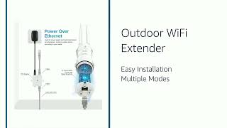 MyMAX WN570HA1 Outdoor WiFi Extender, Long Range Coverage, IP65 Weatherproof.