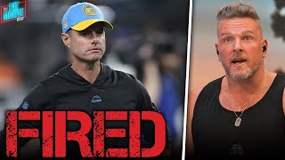 Pat McAfee Reacts LIVE To Brandon Staley Getting Fired After One Of NFL's Biggest Blow-Out Loss