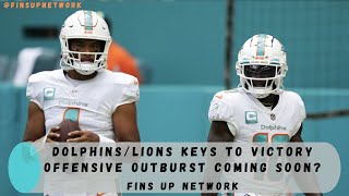 Dolphins/Lions Week 8 Preview & Keys To Victory | Offensive Outburst On The Horizon?
