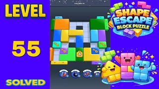 Shape Escape Block Puzzle Level 55 - SOLUTION