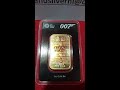 007 1oz Gold bar