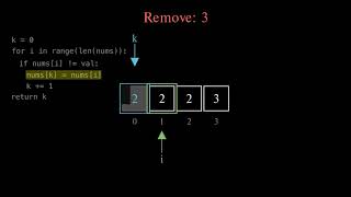 Leet Code 27 - Remove Element Visualization Manim