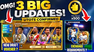 3 BIG UTOTS UPDATES CONFIRMED 😱🔥 | 120 MBAPPE, 2 DRAFTS & NEW EXCHANGE!