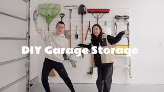 超强车库墙面收纳Proslat教程｜工具通通上墙｜DIY车库收纳｜Costco Proslat Panel Set｜Garage storage｜DIY Garage upgrade