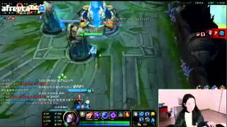 Korea Bronze Girl Playing Orianna and screaming on rengar