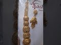 1 gram types Gold Plated necklace set designs long size new designs necklace set