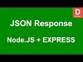 Express.js How to Send JSON Response in Node.js