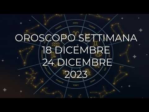 Oroscopo Settimana Dal 18 Al 24 Dicembre - YouTube