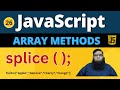 JavaScript Splice Method || JavaScript Array Methods || Class 26.