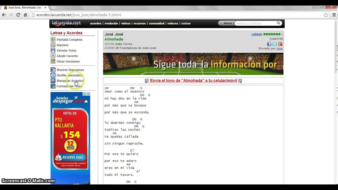 Como Manipular Acordes En Lacuerda.net - YouTube