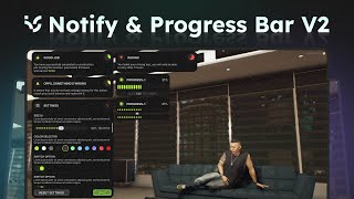 Notifications & Progress Bar V2 - FiveM Script [Standalone, QBCore, QBox, ESX]