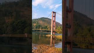 Ayyapancovil hanging bridge #kattappana #hanging #bridge #nature