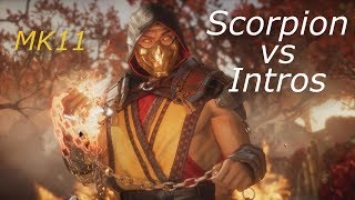 Mortal Kombat 11 - Scorpion intros vs ALL Characters!