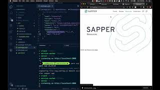 quick ssg demo - zero config Sapper overlay with data pipeline