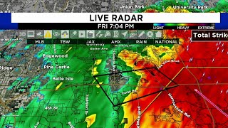 Tornado warning issued in Orange County